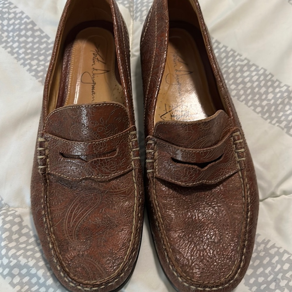 Martin Dingman Paisley Leather Drivers Like New